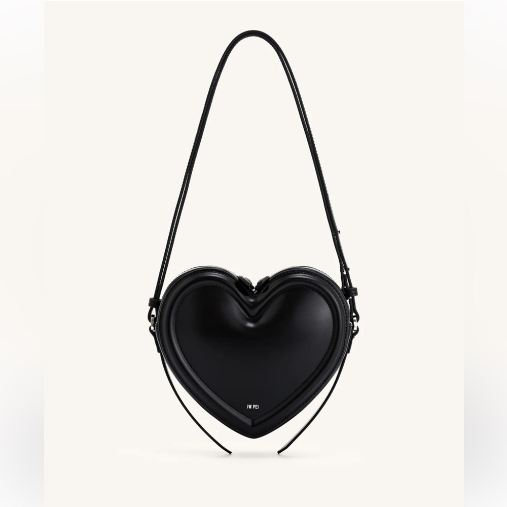 NWOT - JW PEI Black Heart Crossbody Bag